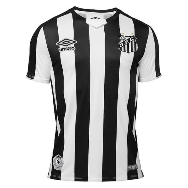 Tailandia Camiseta Santos 2ª Kit 2019 2020 Negro Blanco